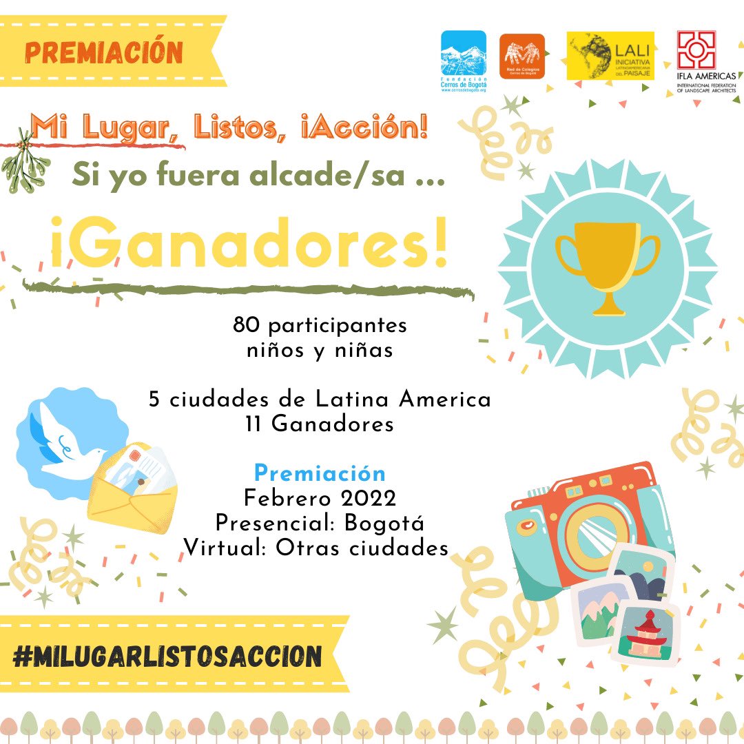 RedCerros's tweet photo. Se cierra la convocatoria #MiLugarListosAccion con 80 Participantes. Niños y niñas de 5 países de Latinoamerica con votación del público y del jurado.  Linda premiacion en febrero 2022. Propuestas de los niños sobre sus lugares de vida. #MiLugarListosAccion https://t.co/Iw20P8eoTv