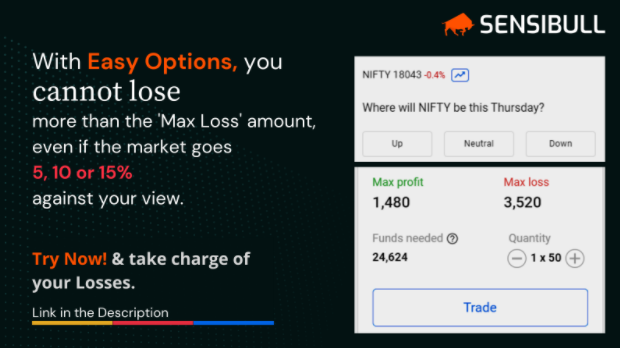 mullickprashant's tweet photo. Options Spreads are some of the best strategies for beginners at #OptionsTrading
You can setup your own Limited Loss strategies with #EasyOptions at @BeSensibull
Signup here:
https://t.co/Akl0E5YWoS https://t.co/Aitj8JslFD
