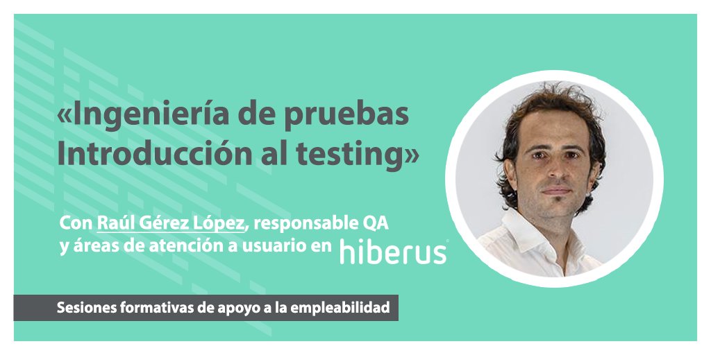 Adalab_Digital's tweet photo. Muchas gracias a Raúl Gérez López, responsable #QA
y áreas de atención a usuario en @Hiberus, por su participación ayer en la charla online dirigida a las #adalabers que están en búsqueda activa de su primera oportunidad laboral como #ProgramadorasWeb. https://t.co/0vLhi3kaif