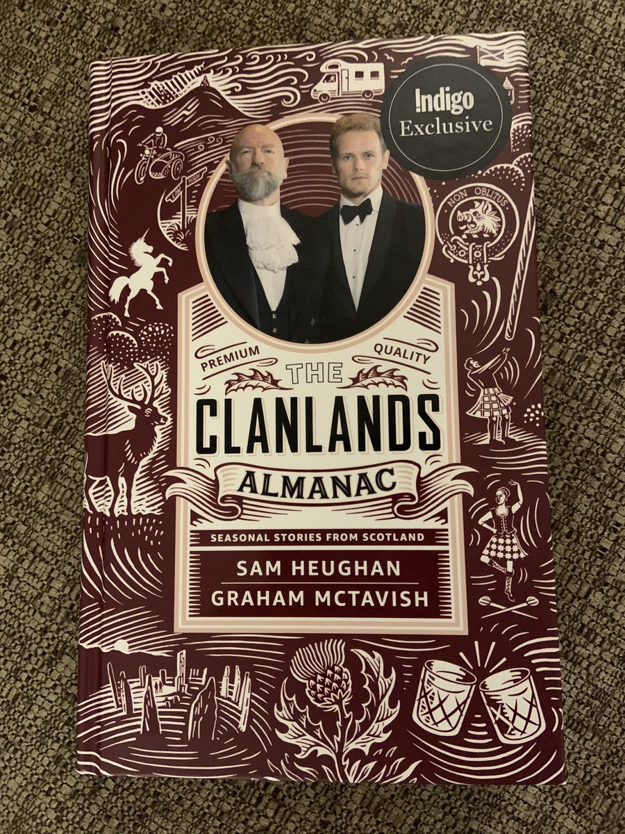 Very excited that my Clanlands Almanac arrived so quickly!! Thank you <a href="/chaptersindigo/">Indigo</a> for the great customer service!
Now the question is: read the entire thing cover to cover? Or take it a month at a time?? 
What do you think <a href="/grahammctavish/">.</a> and <a href="/SamHeughan/">Sam Heughan</a>?