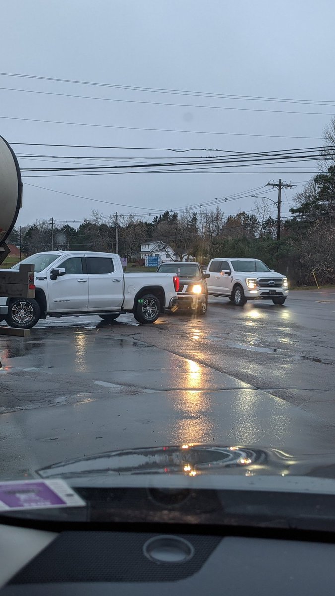 Megsargra's tweet photo. @SsidePolice @summersidePEI can we please do something about Reads Corner Tim's drive-thru?? So dangerous https://t.co/gknuy44SK2