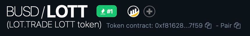 CTradersLeague's tweet photo. $LOTT/BUSD is on TOP trading pairs on dextools 💣💣💣
#gem #ido #dextools #bsc https://t.co/dbdxOlgRoH