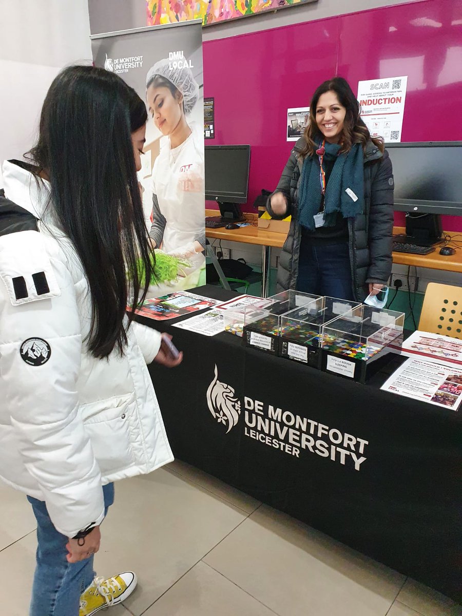DMUEngagement's tweet photo. It's the @DMUBAL students and staff Community Week, where you can come and have a chat with academic staff and support services! 👋💬 We're in the Hugh Aston student zone alongside @LibraryDMU @DMUglobal @dmuleicester @dmuinter @DMUworks @DMUwellbeing #HealthyDMU #DMUlocal https://t.co/Awgds7BdTZ