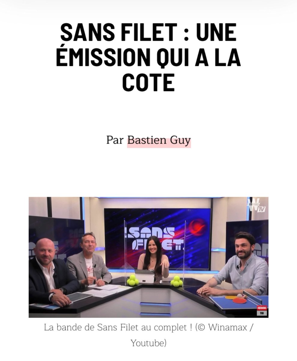 SansFilet's tweet photo. Merci @CourtsMag ! 
L’article ici : https://t.co/FmzKkmMXTR https://t.co/CXoDcoVCf8