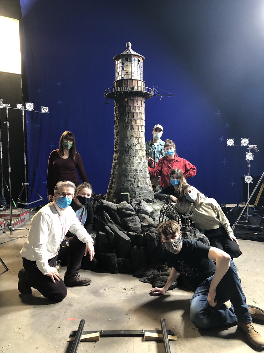 JohnLeeRockyRd's tweet photo. Agreed @richardnjames brilliant shot by Steve Liddiard. We used this lighthouse as reference on a recent 1:18 scale miniature @NFTSFilmTV #modelmaking course earlier this year. #miniaturefx #modeller #sfx #oneyeardiploma @BBCNews https://t.co/GGiPVhsPgn