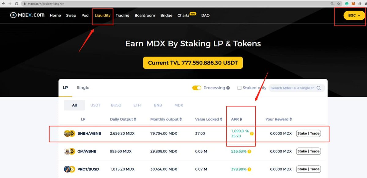 BNBH X MDEX Farming Pool is Live with a 1899.8% APR!

#P2E #PlaytoEarn #NFTs #NFTGaming #Play2Earn #GameFi #BNB