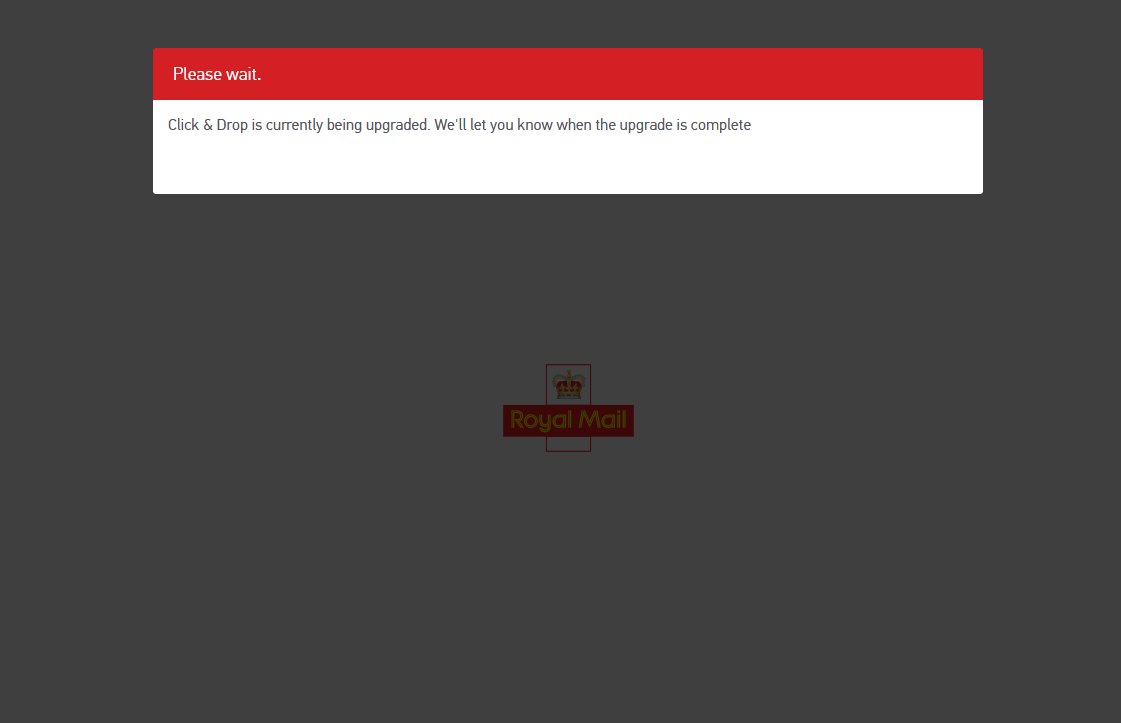 FelipeHerida's tweet photo. @RoyalMail @RoyalMailHelp @click_and_drop fucked again for me today. Fancy doing this at maybe 2am instead? idiots. https://t.co/qa8Ml7wwns