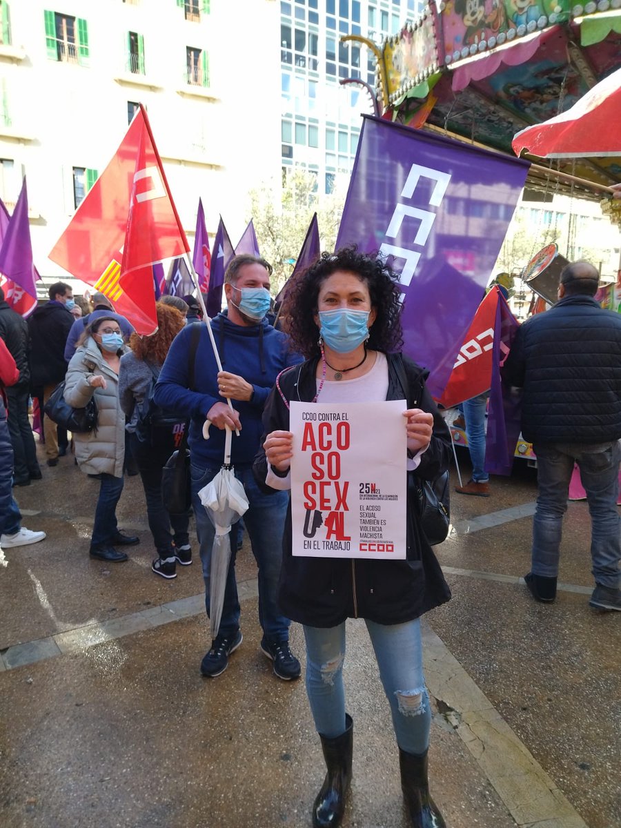 FSS CCOO ILLES BALEARS (@fssccooibalears) on Twitter photo Participacion @FSSCCOOLESILLES en concentracion #25N #TRABAJOSLIBRESDEACOSOSEXUAL <a href="/fssccoo/">FSS-CCOO</a> <a href="/CCOOBalears/">CCOO Illes Balears</a> <a href="/bernardo_cera/">Isabel A. Bernardo Cera</a> <a href="/PabloFSSCCOO/">Pablo Vicente Vidal</a> <a href="/TopLogan77/">TopLogan 🧔🏻🩺🏳️🌈 (Raúl)</a> @juanpons68 Participacion @FSSCCOOLESILLES en concentracion #25N #TRABAJOSLIBRESDEACOSOSEXUAL <a href="/fssccoo/">FSS-CCOO</a> <a href="/CCOOBalears/">CCOO Illes Balears</a> <a href="/bernardo_cera/">Isabel A. Bernardo Cera</a> <a href="/PabloFSSCCOO/">Pablo Vicente Vidal</a> <a href="/TopLogan77/">TopLogan 🧔🏻🩺🏳️🌈 (Raúl)</a> @juanpons68