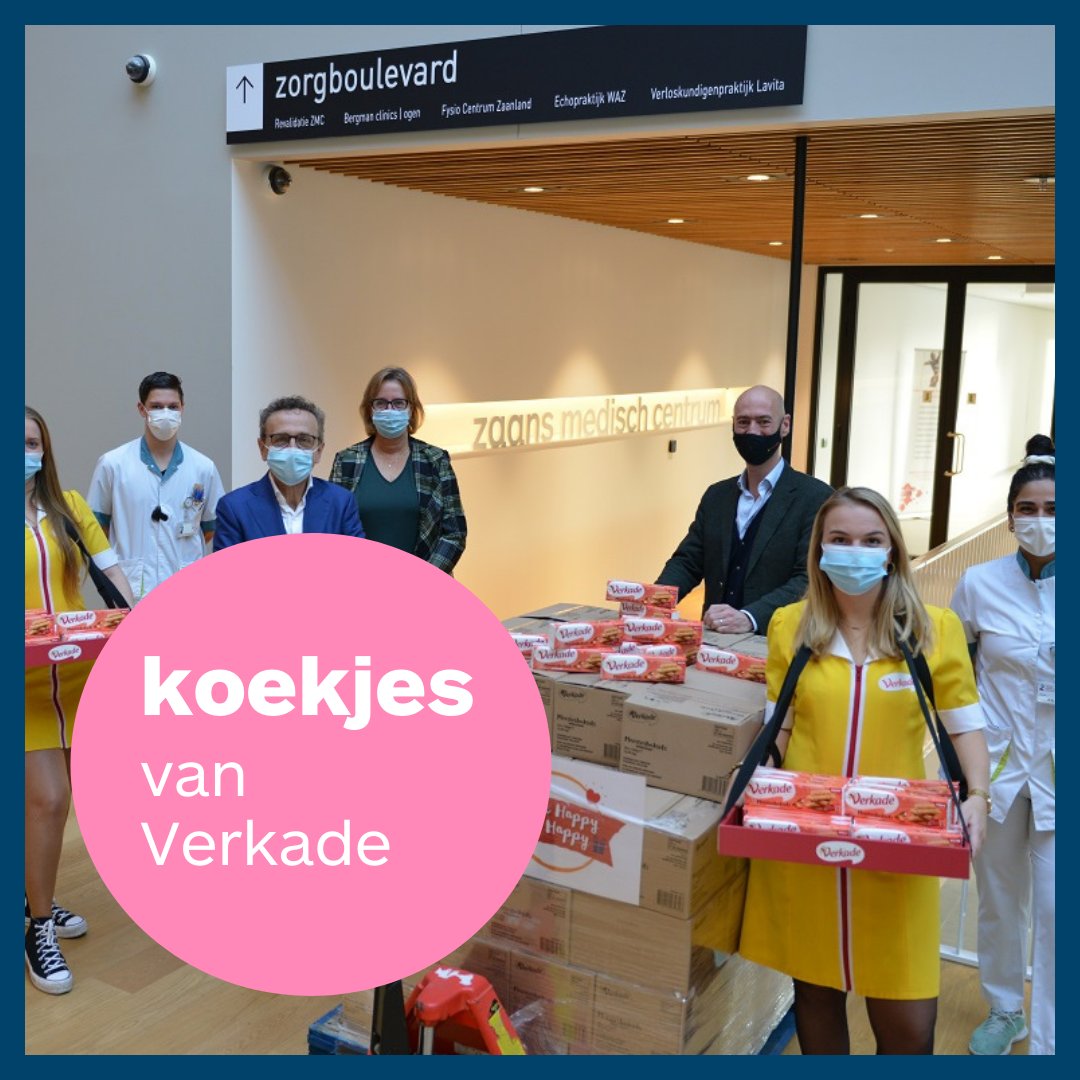 Make Happy, Be Happy. Met deze boodschap heeft Verkade diverse organisaties getrakteerd. Ook onze medewerkers krijgen een lekker pak koek. Bedankt Verkade!