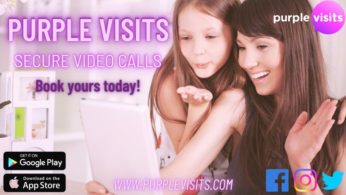 PurpleVisits's tweet photo. Have you booked your #PurpleVisits #SecureVideoCall yet? 
Request yours today, via the app or your contact, depending on the establishment 💜 https://t.co/gdVT9pFCTE