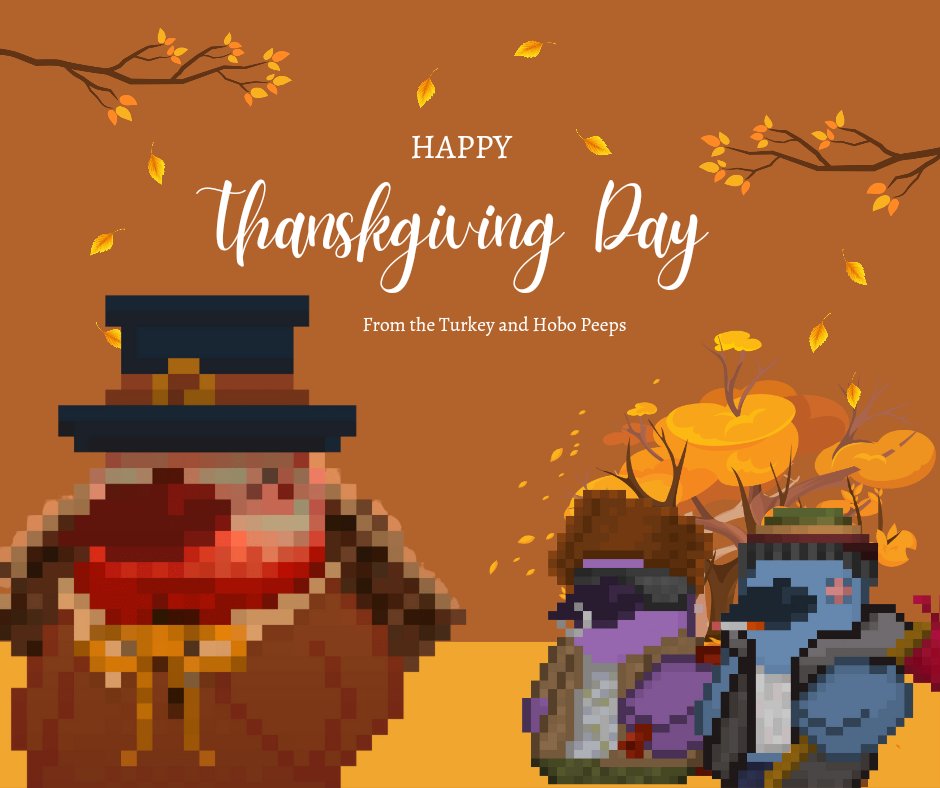 PixelPeep_NFT's tweet photo. Happy Turkey Day, you know what that means! 🦃 Stuff yourself till you drop, and while you're at it, checkout our new drop! 

Have a great day and a happy holiday! 🥳

#Ravencoin #RVN #NFT #NFTCommunity #Ravenites #NFTPhilippines #NFTDrop #Thanksgiving #Turkey https://t.co/OmSroLZudj