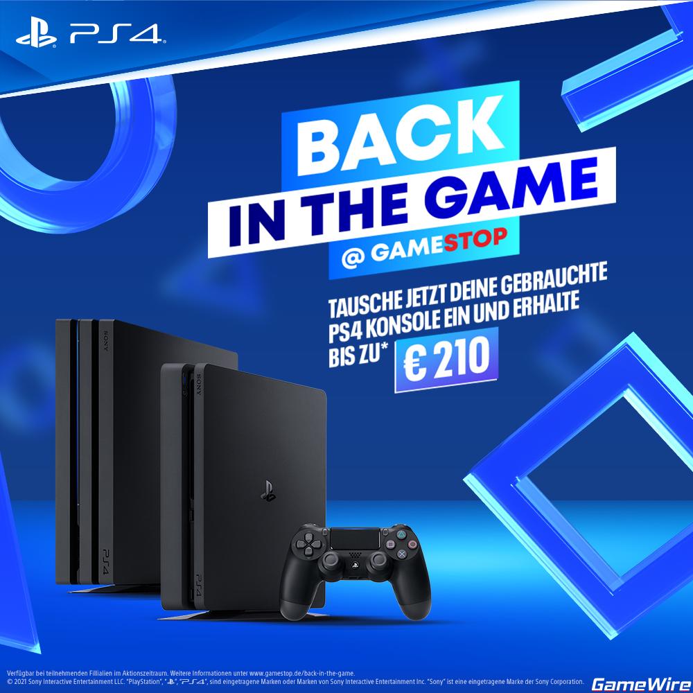 GamewireD's tweet photo. Aktuell läuft bei GameStop die sogenannte Back in the Game-Aktion in Kooperation mit PlayStation. Bis zu 210 € könnt ihr euch beim Eintausch einer PlayStation 4-Konsole sichern!

https://t.co/jgLulzyWMh https://t.co/5ClypkpQ5W