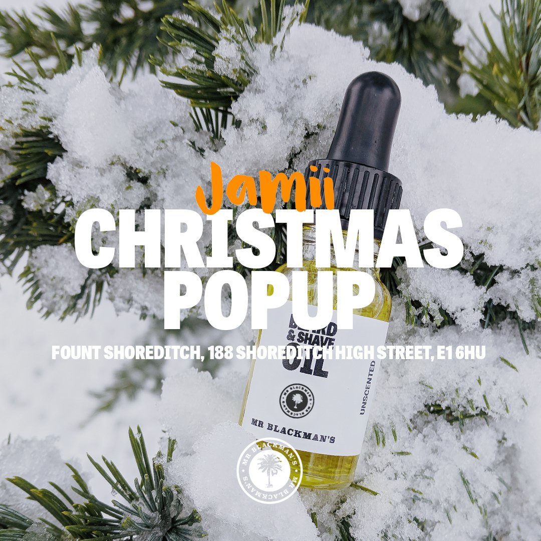 MrBlackmans's tweet photo. Come find us with @UKJamii at Fount Shoreditch for a Christmas Popup.

3 weeks of all your favourites, new, old and some to discover. Details in bio!

#ChristmasShopping #giftsforhim #mensgrooming #skincare #bearded https://t.co/kPM2lpg6lB