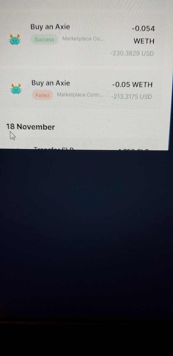 aeironking's tweet photo. @AxieNation Can any1 help me? Tia. I purchased last nyt an axie in mp...failed status yet i got deduction on my weth..any1 resolved this error? Been more than 12 hours and nothing happens..no weth no axie..smh https://t.co/yZIQLe6fR4
