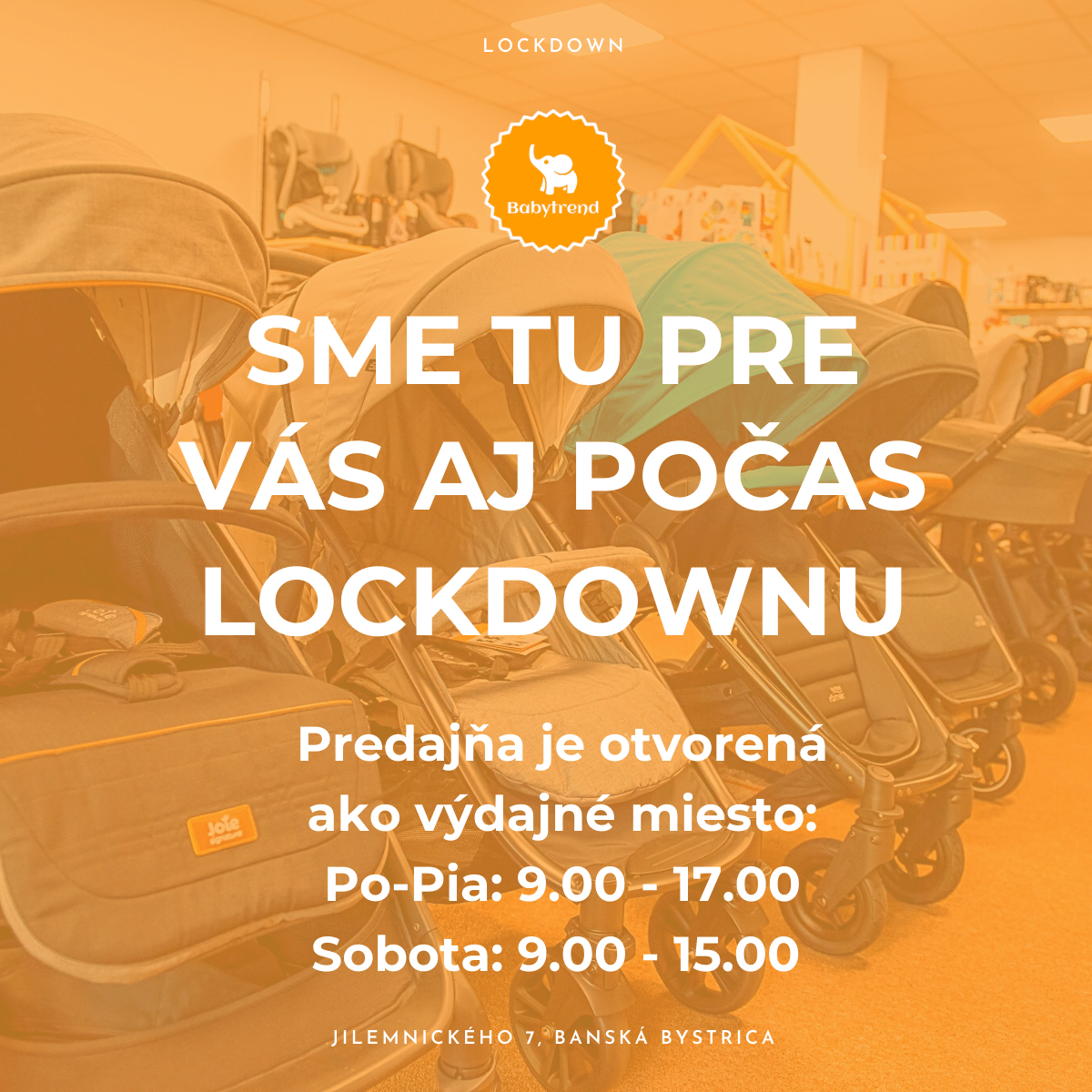 BabytrendSk's tweet photo. 🏠 Objednajte v teple a pohodlí domova a príďte si k nám vyzdvihnúť svoju objednávku 🤗

S výberom Vám radi pomôžeme cez naše sociálne siete, cez livechat alebo po telefóne ☎️

Prajeme všetkým veľa zdravia ♥️

https://t.co/i5nX20HcUg https://t.co/e3jEZTWxFp