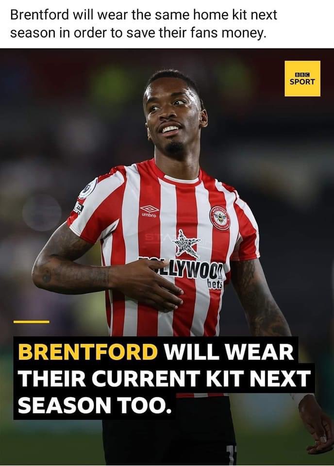 ShaneMeneer's tweet photo. Shame our club is like all other clubs now will about money.

Well done Brentford this is how it should be. https://t.co/tL8hlXAiLU