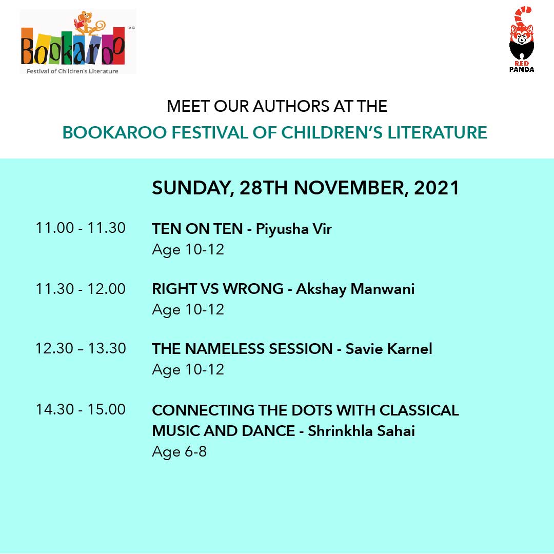 WestlandBooks's tweet photo. Join our fantastic children’s authors at the @BookarooLitFest on the 28th of November as they partake in sessions that bring kids and the world of books and stories closer together! 

@AkshayManwani @SavieKarnel @PiyushaVir @vidhibhargava @shrinkhla https://t.co/rUBriHkIkX