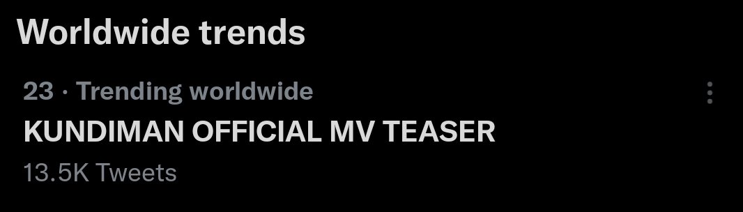 maacky15's tweet photo. Wow!!! Worldwide!

KUNDIMAN OFFICIAL MV TEASER
#BGYOkundimanMV https://t.co/XASO7iFPMe