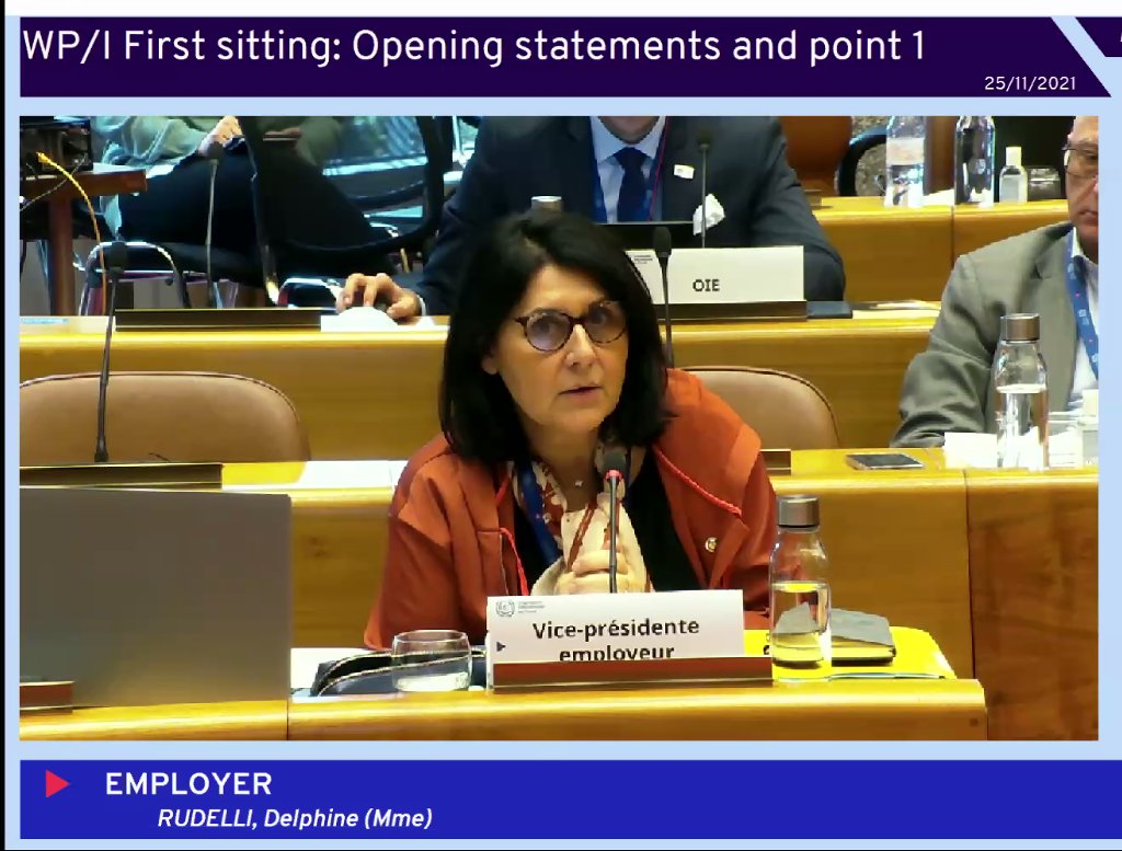 MatthiasThorns's tweet photo. At the #ILC2021, Employers Spokesperson @DelphineRudelli speaks at the opening of the discussion on #Inequality and the world of work. @ioevoice #Agenda2030 #SDGs @JeanAMilligan1 https://t.co/5k7M594v4t