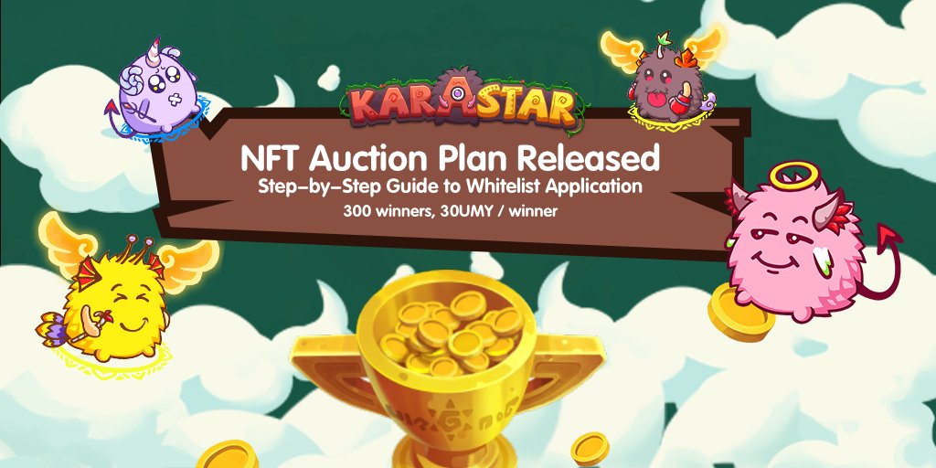 karastargamefi's tweet image. ‼️NFT Auction Plan Released‼️
Click 👉🏻medium.com/@karastargamef…  to know significant messages:

🗓The schedule of the NFT Auction

👁‍🗨 Process and rules of NFT Auction

📜 Whitelist application guide

✅ RT gleam.io/szl2q/nft-auct… to earn UMY rewards!

💰300 winners, 30 UMY/winner