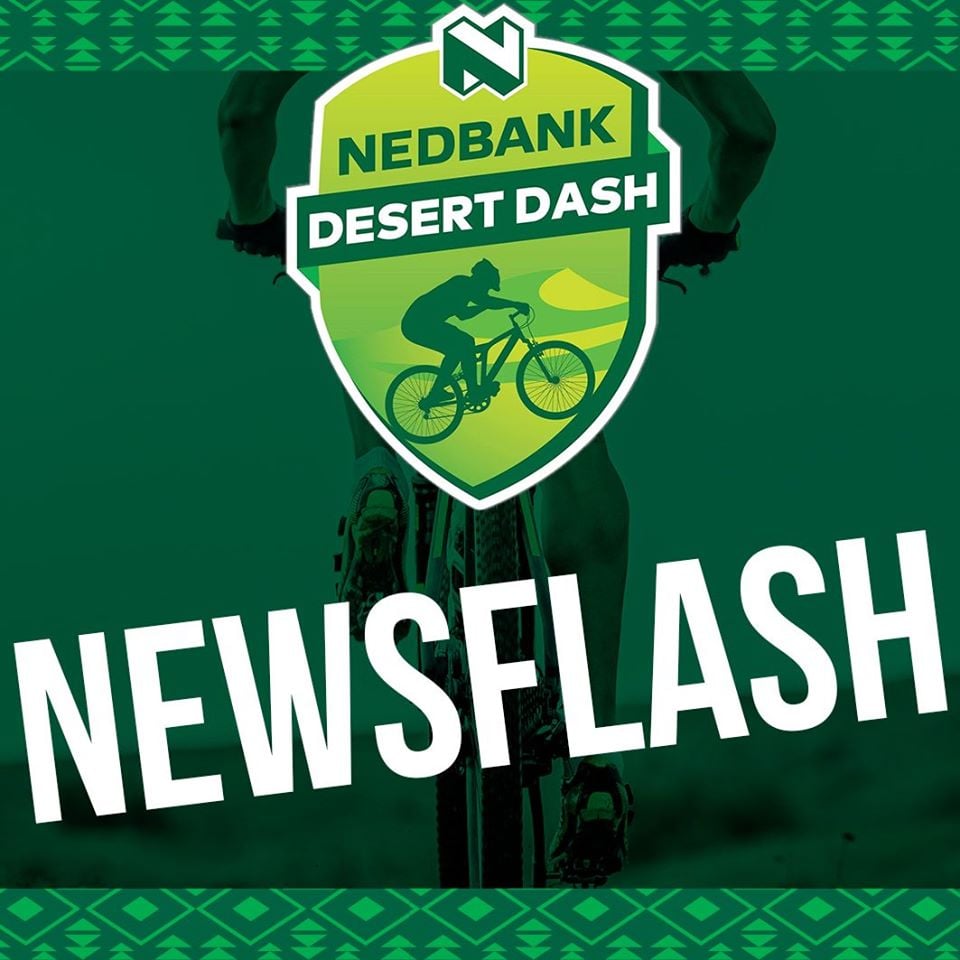 Dear 2021 Nedbank Desert Dashers

IMPORTANT INFORMATION – COVID TESTS REQUIRED FOR ALL RIDERS AND BACK UP RIDERS !

Please check our Facebook page for detailed instructions: facebook.com/nedbankdesertd…