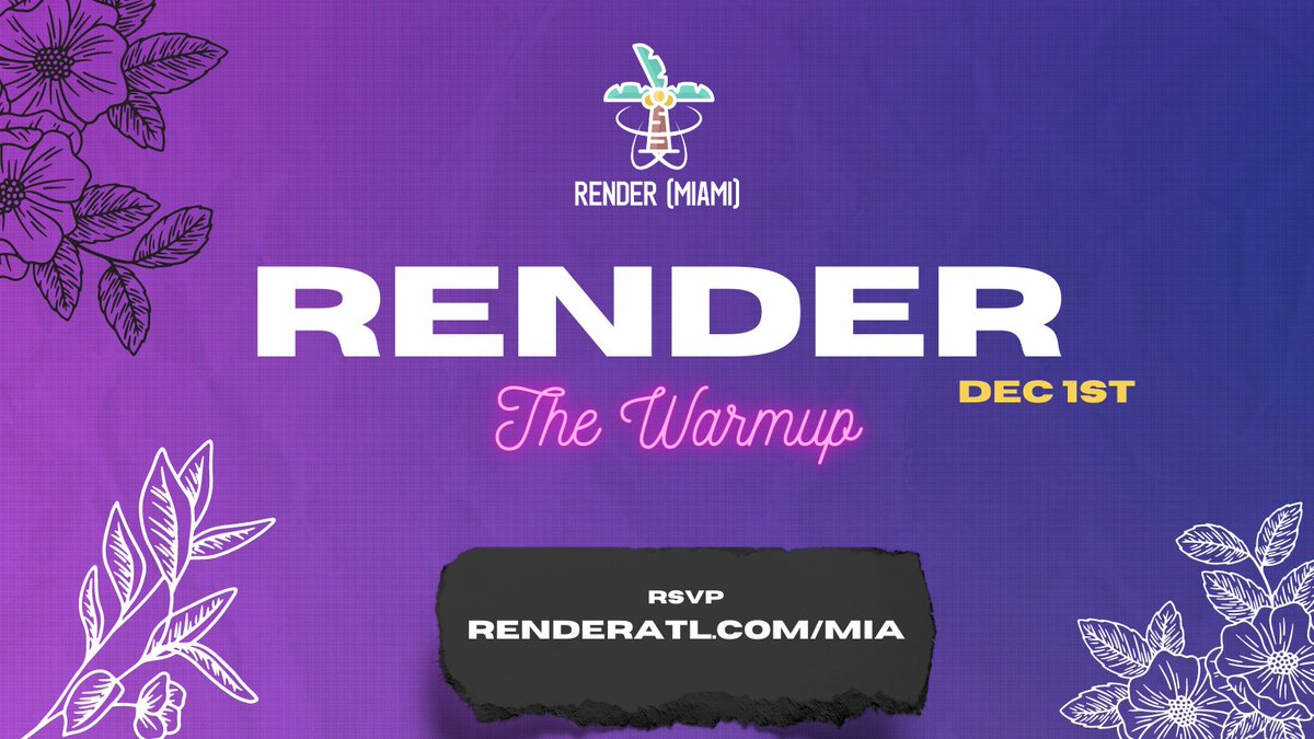 ThugDebugger's tweet photo. 🤫 did someone say NFTs 👀
The @RenderATL Culture & Code Tour continues next week at #ArtBasel
👉🏾👉🏾👉🏾 https://t.co/3hnElnd1No 👈🏾👈🏾👈🏾
Limited RSVPs, NFT Giveaway, Complimentary open bar & food
#BlackTechTwitter #Tech #Code #RenderMIA #RenderATL #NFTGiveaway #cryptocurrency https://t.co/zS4lmcVJBw