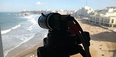 FrceEnergiesMar's tweet photo. [@CTPPOCTEFA #MARLIT] Nous étudions pour Centre Rivages Pro Tech de @SUEZsmartsol les submersions marines à @Ville2Biarritz. Stéréoscopie et mesures des capteurs de pression donnent des résultats concordants : une avancée pour l'observations des vagues
 👉 https://t.co/ERSBEdZ0Jm https://t.co/Z201qjqbRV