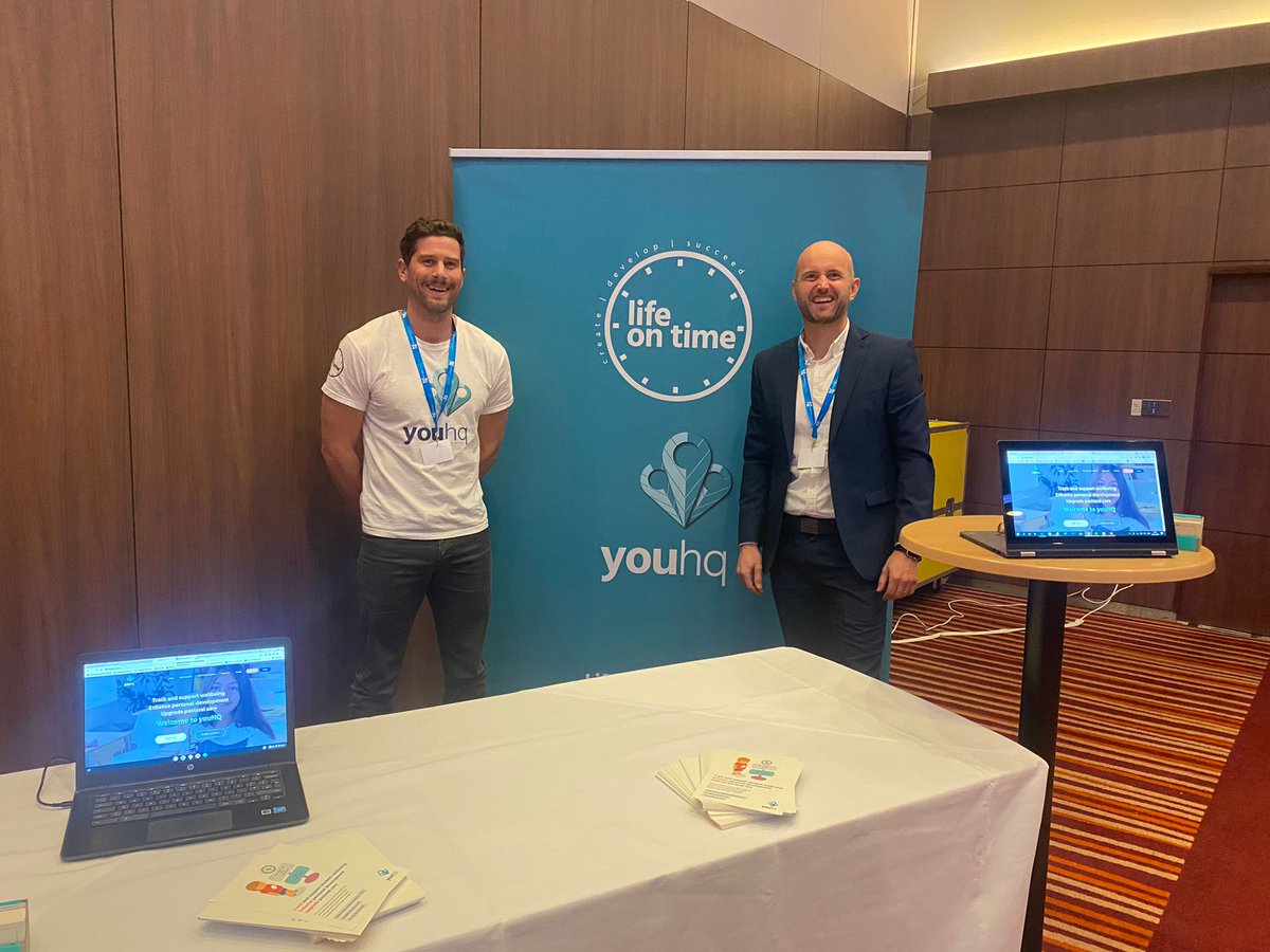 youhqforschools's tweet photo. Are you at @OptimusEd's Mental Health and Wellbeing in Schools Conference today? #oeMH
Come and visit our founders, Jez and Jon, at our conference exhibition stand in the ILEC!
Looking forward to meeting you! 👋
#edutwitter #teachertwitter #wellbeing #mentalhealth #education https://t.co/y6qCwjacYT