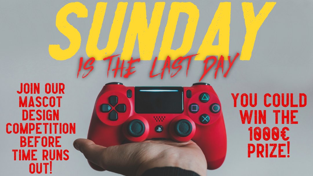 TheGDWC's tweet photo. #RT ๐ข SUNDAY! ๐ข I repeat, SUNDAY is the LAST DAY to enter the #MascotDesignCompetition!
What are YOU waiting for? You could #WIN 1000โฌ!
Submit Yours @ https://t.co/WNVmMal30S
#GameDevelopment #indiedev #indiegamedev #gamedev #gamedesign #gamedevelopment #gameart #gameartist https://t.co/wArC0LJY1N
