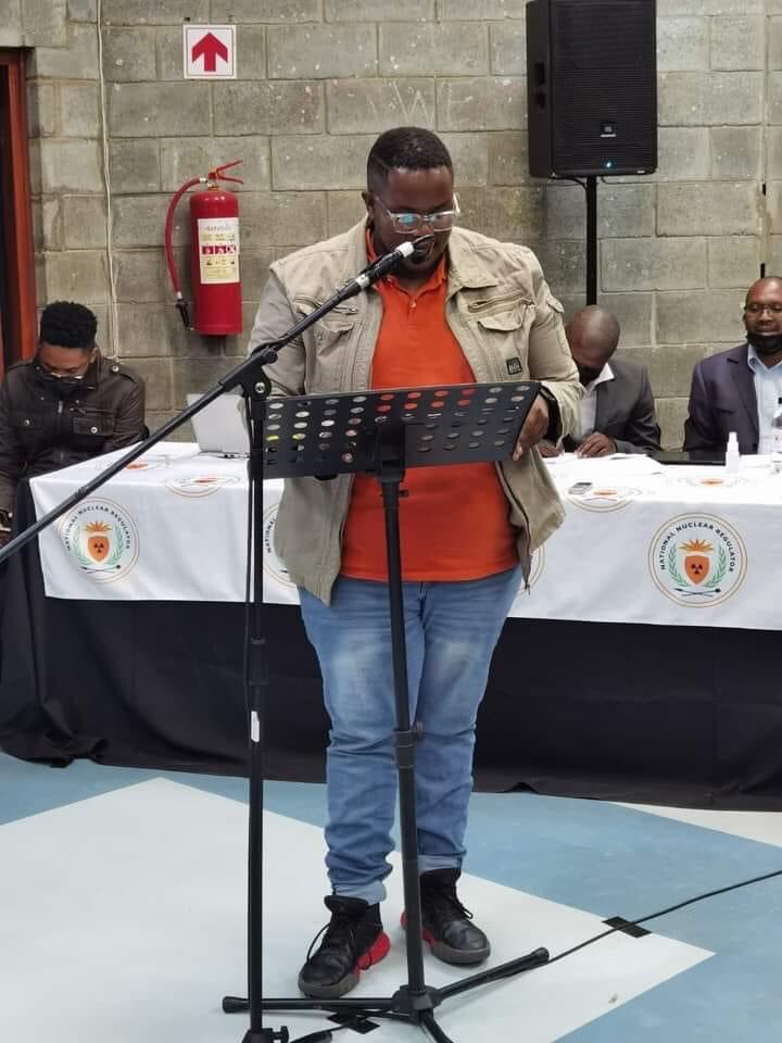 thyspuntndf's tweet photo. TNDF Communication Officer @mfundiso_ presented an Oral Presentation at the #NNRPublicHearingHankey https://t.co/Pt9g5jw5DE