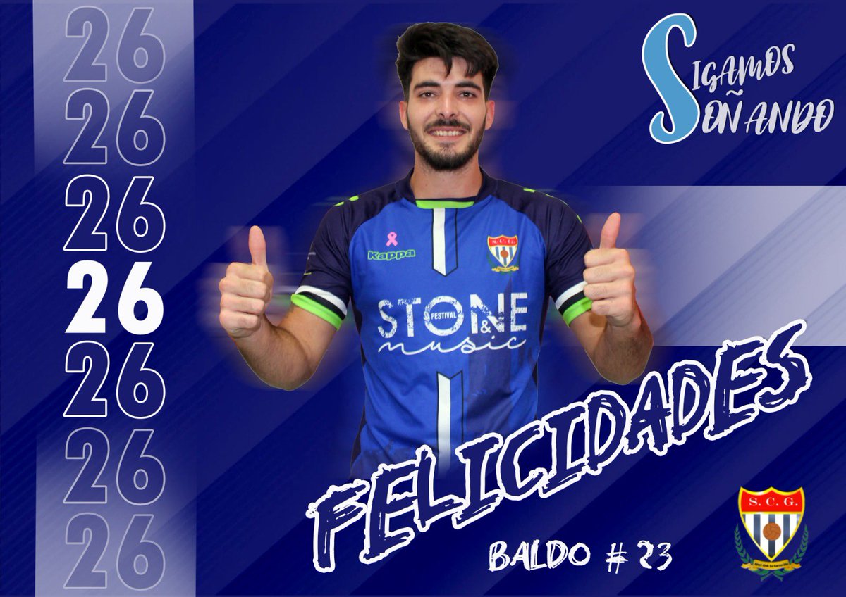 🎂FELICIDADES BALDO🎂

¡¡Hoy nuestro jugador <a href="/3_Baldo/">Baldo</a> está de celebración!!

🥳🥳Muchas felicidades y que cumplas muchos más en nuestro club, tu casa 

Felices 2️⃣6️⃣ años a nuestro lanzador de penaltis favorito 😉💙🤍💙