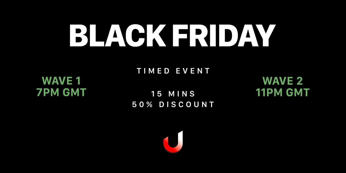 🚨🚨 BLACK FRIDAY EVENT 🚨🚨

We're giving you the chance to join the team at a big discount. 

Timed Event. 15 mins. 50% Off. 

⏰ Friday 26th November - 7PM GMT &amp; 11PM GMT

We'll also pick 2 of you to join the team for FREE

To enter: RT, Follow &amp; Tag a Friend! 🥳