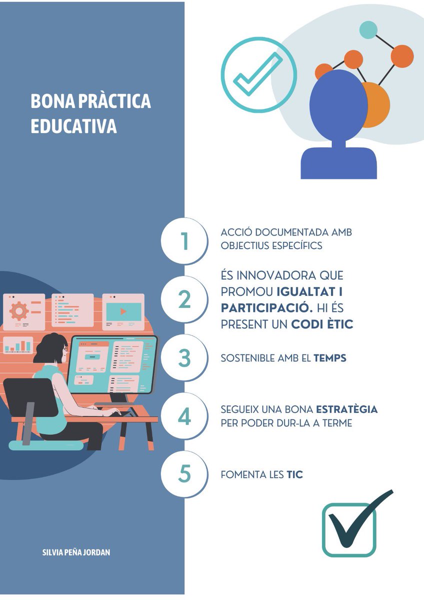 silviapenyatic's tweet photo. He creat un póster amb les característiques més essencials d’una bona pràctica educativa. Esper que us sigui útil. #22121g1 #22122_21_22_uib https://t.co/JWl3Wn8c39