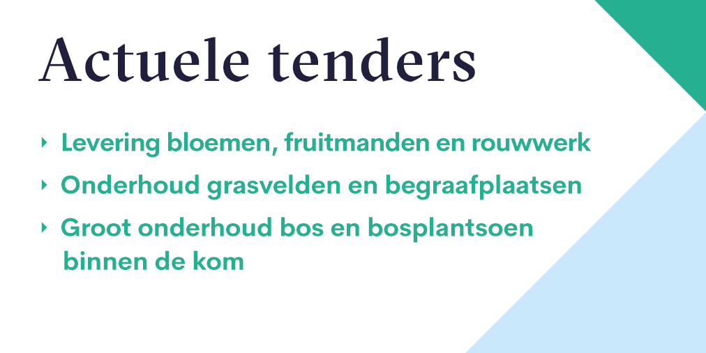 Nu de wereld weer oranje en rood kleurt schieten we bij Corus juist het groen in. Met tenders over bloemen, gras en bomen. Nog heel gezond voor je ook. En als bonus zijn het tenders waarin duurzaamheid een rol speelt. Mooie opdrachten dus! #tenderalert bit.ly/3HVJf35