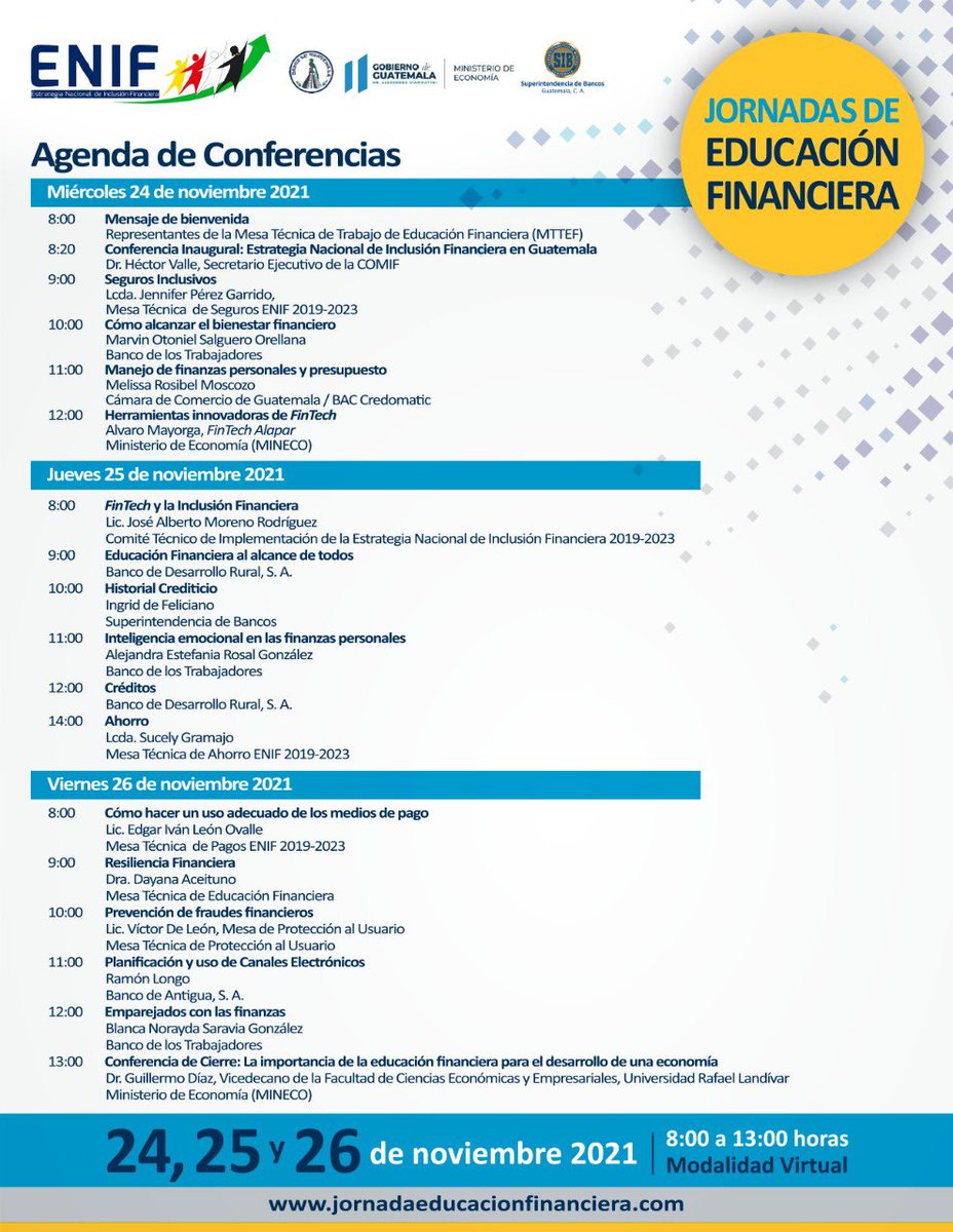 diegoedeleon's tweet photo. Seguimos con las jornadas de educación financiera de @MINECOGT. Si deseas conocer más sobre tus posibilidades financieras, conectate con nosotros 🙌🏼. ¡Te esperamos! 🤓 #EducacionFinanciera https://t.co/fLWRi6SK9L
