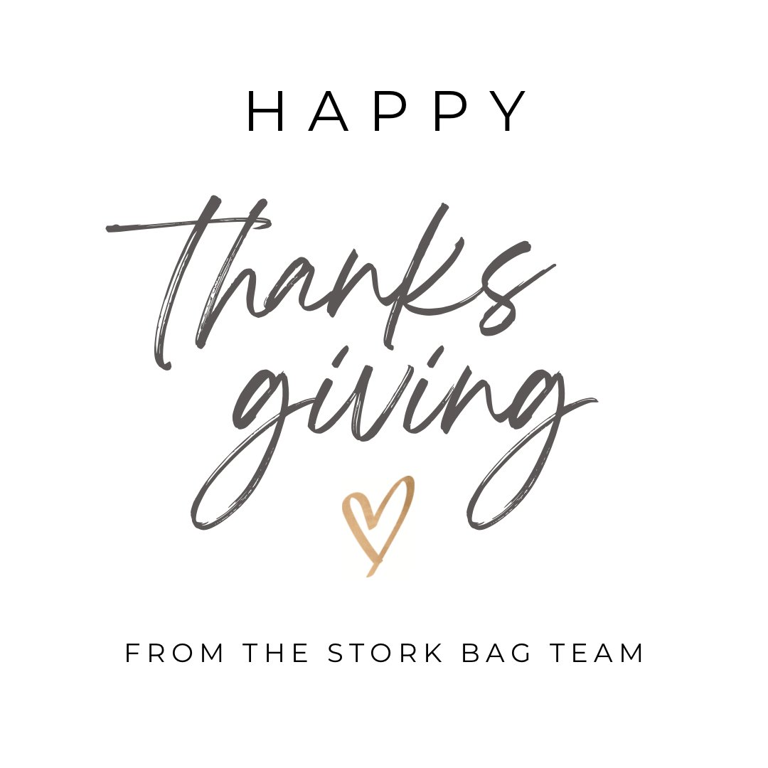 Happy Thanksgiving from all of us at The Stork Bag! 🦃 
.
.
.
.
.
#thanksgiving #family #grateful #thestorkbag #storkbag #mamas #motherhood #mothers #mom #babies #pregnancy #subscriptionbox #trimester #momblog #mommyblogger #blogger #mamablogger