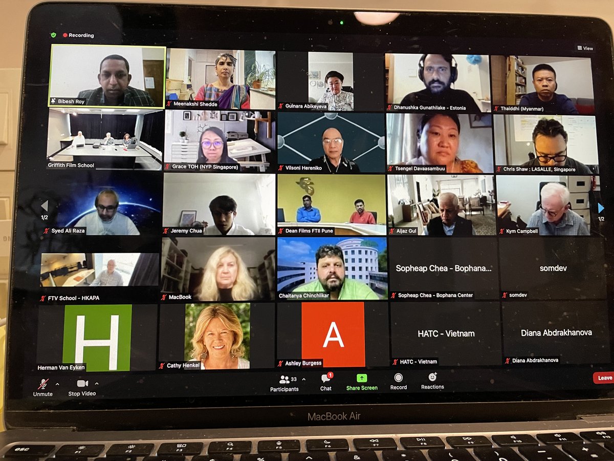 MeenakshiShedde's tweet photo. V honoured to be a panellist on #AsiaPacificScreenLab #APSL Roundtable on Film Schools Without Borders today. It explored how film schools in #AsiaPacific  could support regions that don’t have a #filmschool. Org by  #HermanVanEyken #CILECT #CAPA #GriffithFilmSchool #Australia https://t.co/YL27ofb5a0