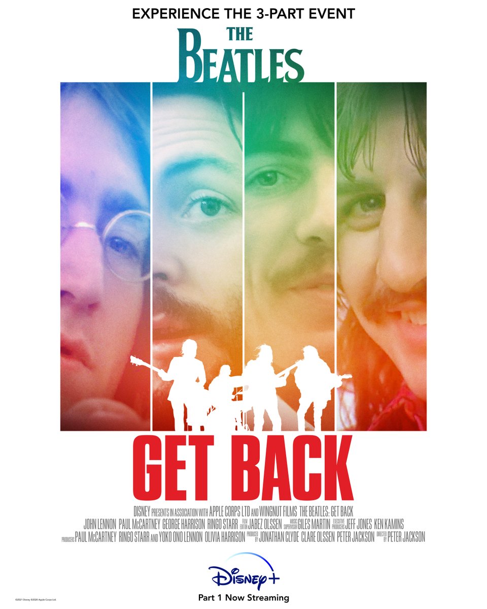 Part One now streaming! Experience the never-before-seen footage come alive. See Peter Jackson’s three-part original docuseries #TheBeatlesGetBack on <a href="/DisneyPlus/">Disney+</a>