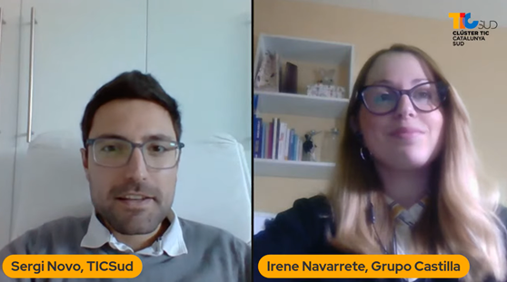 Solo un 23% de las personas que trabajan en el sector de las TIC son mujeres. Combatir esta problemática, es responsabilidad de todos y todas. Desde Grupo Castilla colaboramos con Escola de <a href="/TICSud/">Clúster TIC Catalunya Sud</a>, para fomentar la la igualdad de condiciones". @Irenenavarrete Charla #WomenTech