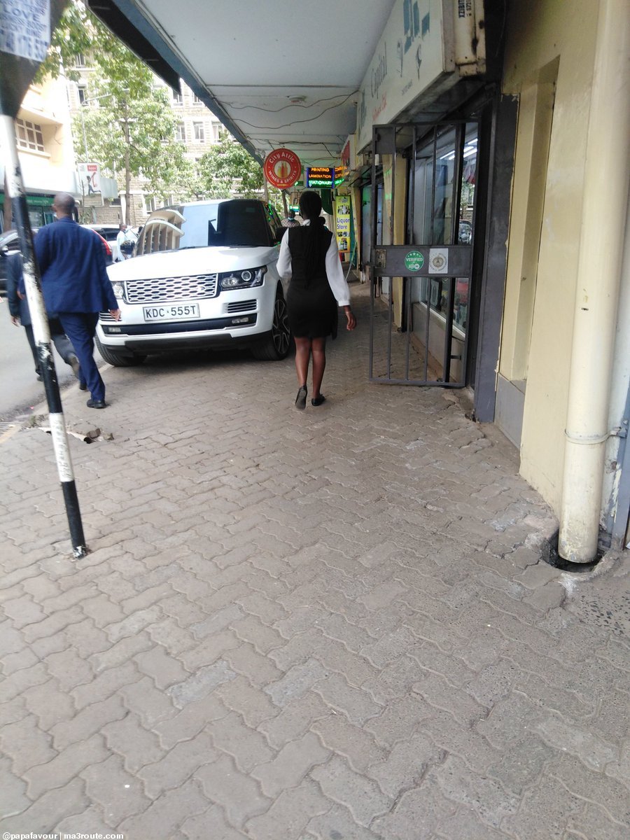 15:53 #KDC555T Pedestrian path walks are now parking places for the big boys in town. <a href="/ntsa_kenya/">NTSA KENYA</a> <a href="/NMS_Kenya/">Nairobi Metropolitan Services, NMS</a> <a href="/KURAroads/">Kenya Urban Roads Authority (KURA)</a> <a href="/KeNHAKenya/">Kenya National Highways Authority (KeNHA)</a>   via <a href="/papafavour/">Made in Africa</a>