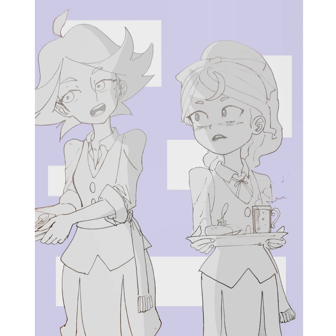PinkDarumah's tweet photo. Hannah has it pretty bad
#fanart #LWA #hamanda
#art https://t.co/OIUahZBMDS