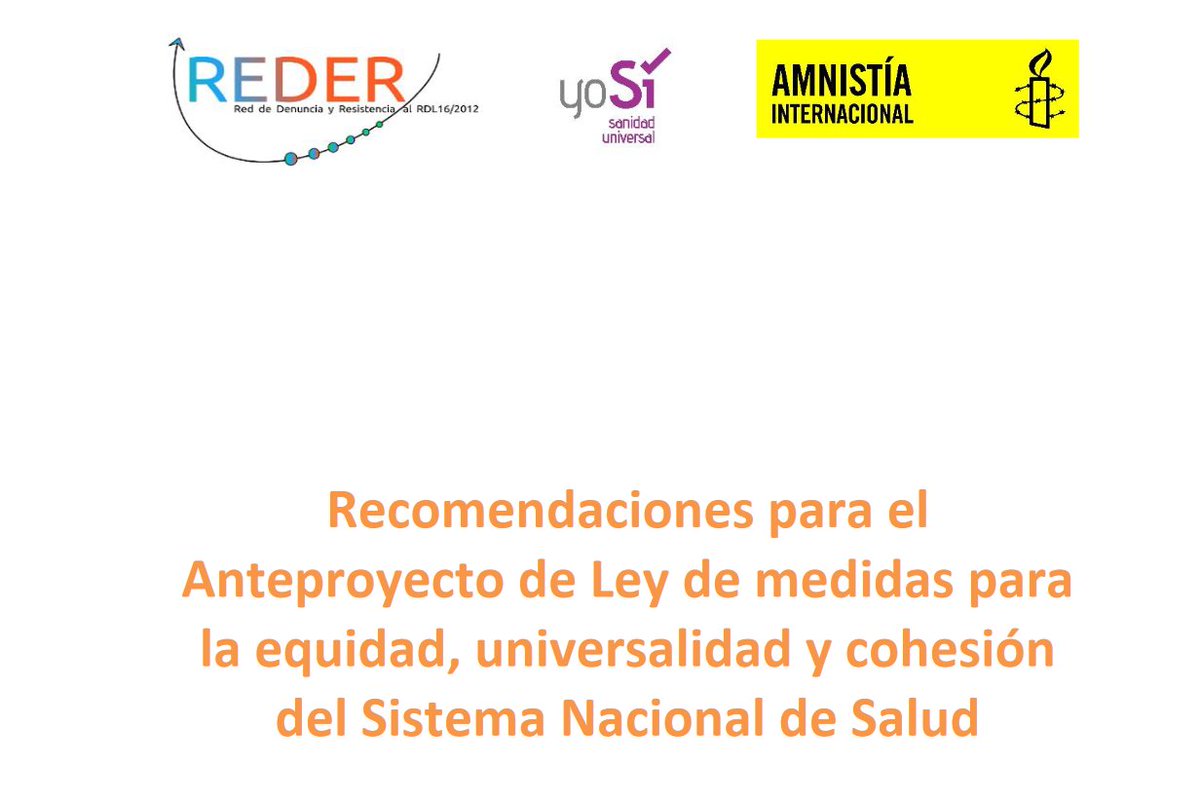 reder162012's tweet photo. Eso sí: llevamos años denunciando que el RDL7/2018 tiene fallos que impiden garantizar el acceso a la salud a todas las personas migrantes en situación irregular.

Esperamos que el anteproyecto de ley recientemente aprobado corrija estas situaciones.
👇
https://t.co/bSPlwjn1ww https://t.co/63F1hgGDM8