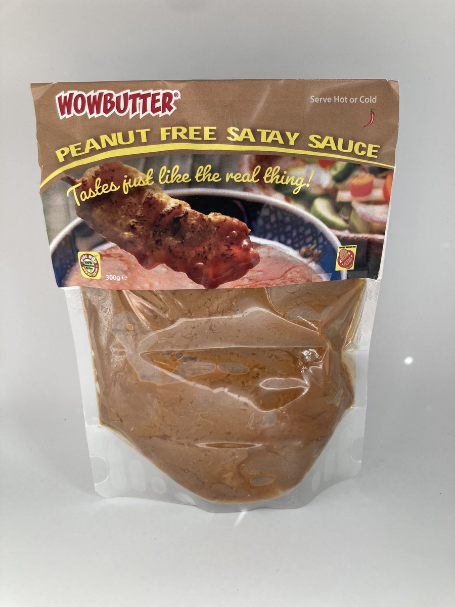 Nutfreemarket's tweet photo. OH MY DAYS! It’s here! Wowbutter Satay and until Spring 2022 exclusive to us .... the first delivery is selling fast! #wowbutter #wowbuttersatay https://t.co/756itWvl7m