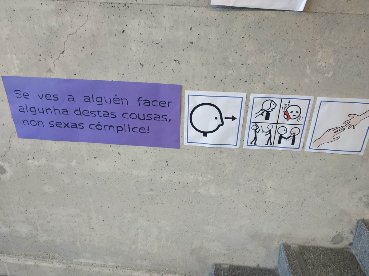 CEIPMMA's tweet photo. Porque a violencia de xénero é algo que traballamos a diario, por este día presentamos un novo proxecto ao noso alumnado, o deseño dunhas escaleiras contra a violencia machista. Pero esta non é a única actividade que temos preparada por un día que nos parece importantísimo. Fío! https://t.co/BjPZCL1SSq