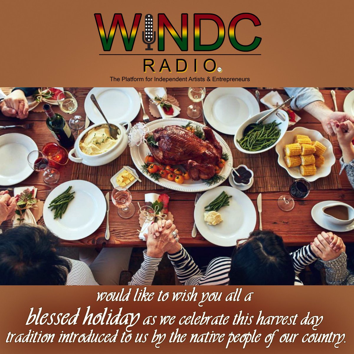 We want to thank all of our listeners &amp; watchers everyday here at WINDCRadio! If you celebrate today as a holiday, take time out &amp; show love to those that are less fortunate🙏🏽. Bless them as you have been blessed &amp; your blessings will multiply 

#happythanksgivng #helpingothers