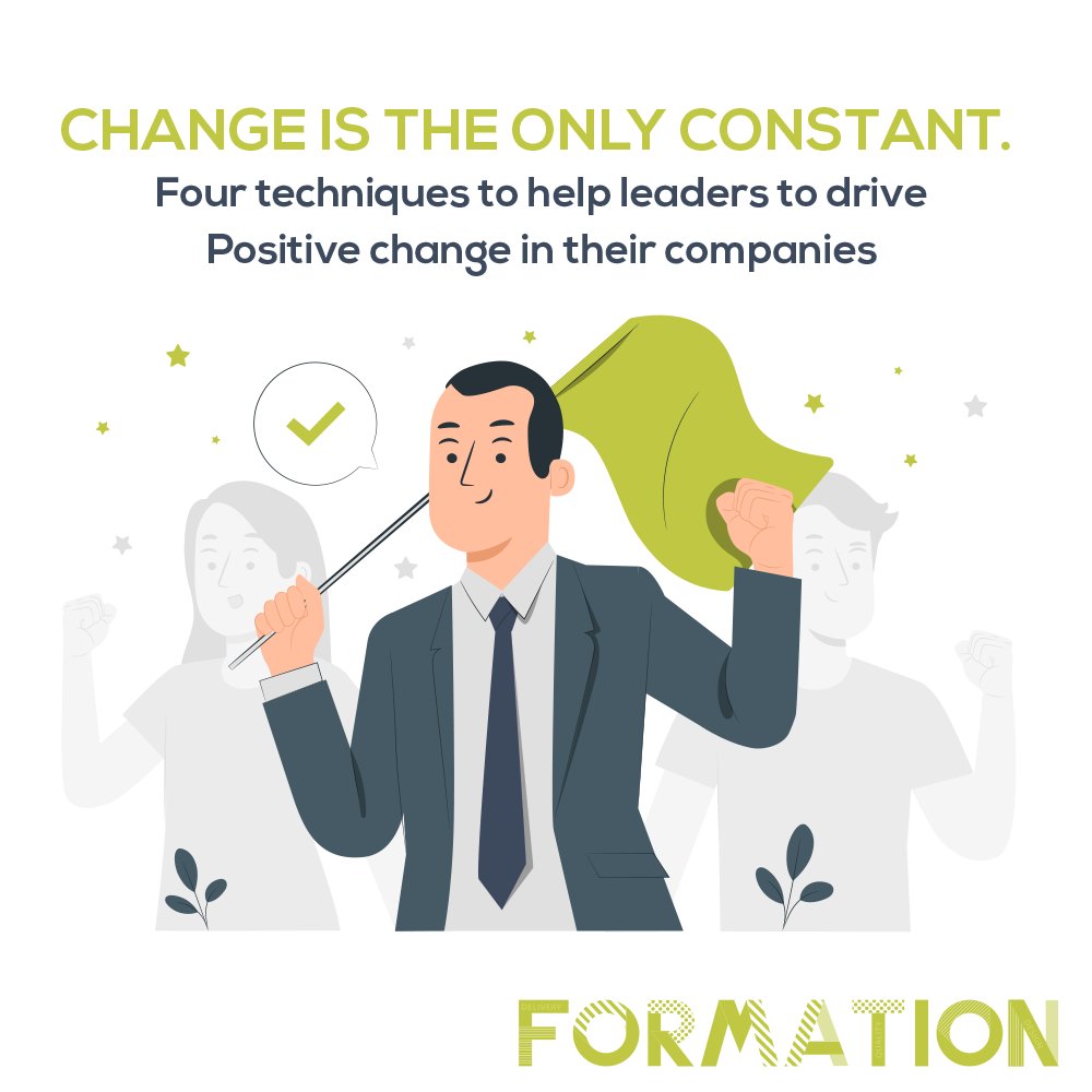 Formation_grp's tweet photo. Change is the only constant. This article shares four techniques to help leaders to drive positive change in their companies. Read it here: https://t.co/GGFOn6Kfnm #workplace #workspace #office #officespace #flexibleworking #remoteworking #companyculture #workenvironment https://t.co/eKFxwENO5Y