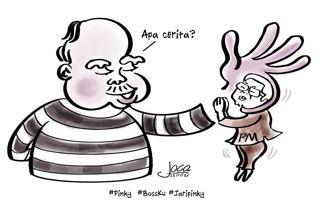 johnny_cartoons's tweet photo. Apa cerita Mael? #bossku #jaripinki #pinky https://t.co/n6LChTS2is