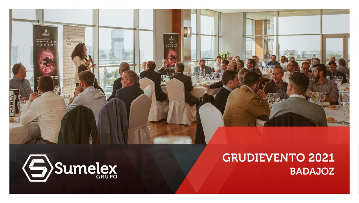✅ Grupo Sumelex organizó el pasado 19 de Noviembre el #GRUDIEVENTO2021.
▪️ Contamos con la presencia del departamento comercial y nuestros proveedores Grudilec.
sumelex.com/grupo-sumelex-…