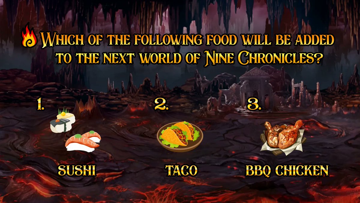 NineChronicles's tweet photo. Have you seen our recent announcement regarding the new stage update?

If so, let’s try #NineChronicles #Quiz together with us! 🧐
(As it it said, knowledge is power) 💪
Leave your answers in the comments below. https://t.co/giJXNRKQTN