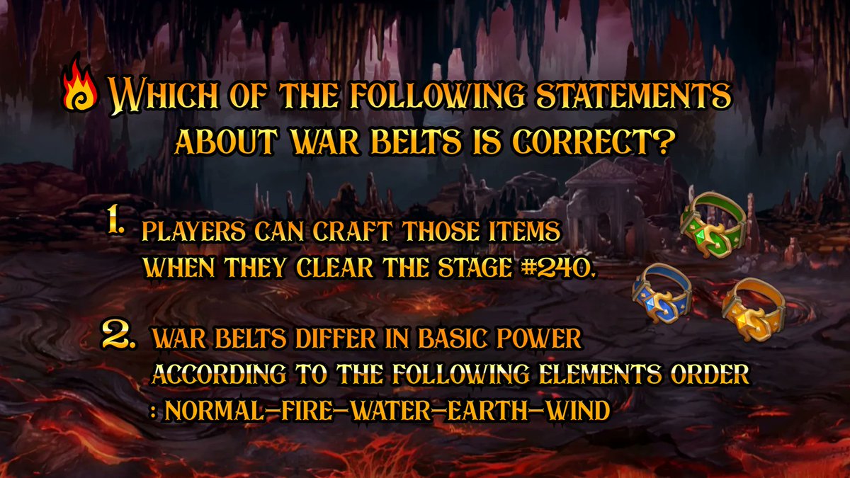 NineChronicles's tweet photo. Have you seen our recent announcement regarding the new stage update?

If so, let’s try #NineChronicles #Quiz together with us! 🧐
(As it it said, knowledge is power) 💪
Leave your answers in the comments below. https://t.co/giJXNRKQTN